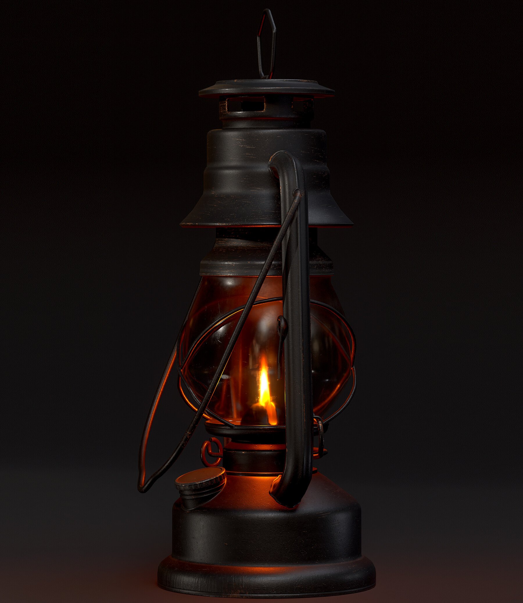 Old kerosene lamp game pixel art Royalty Free Vector Image