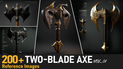 Two-Blade Axe VOL.01|4K Reference Images