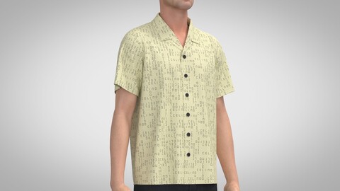 Hawaiian Shirt, Marvelous Designer, Clo +obj, fbx