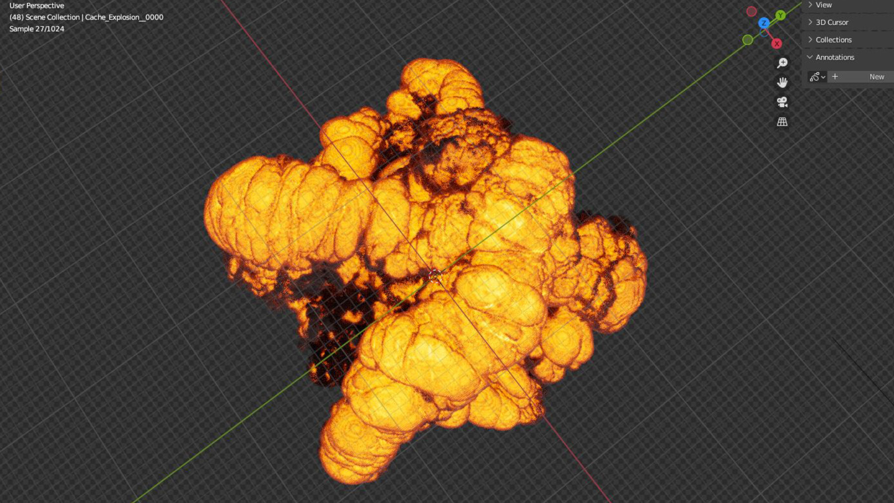 ArtStation Explosion Bomb Animation Game Assets