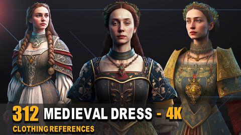 312 Medieval Dress Reference Images