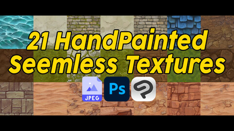21 Hand Painted Seemless Textures