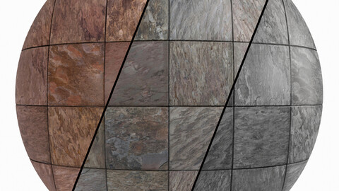 Marble Tile Materials 1- Pbr 4k By Sbsar File