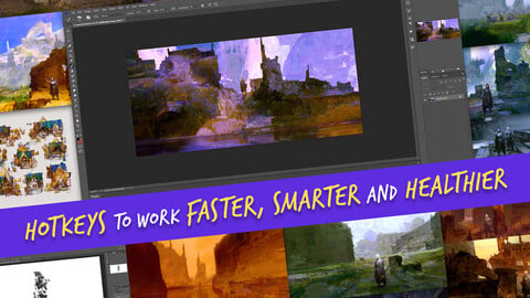 *FREE* Photoshop Hotkeys to work Smarter, Faster and Healthier (+Basic Brushes)