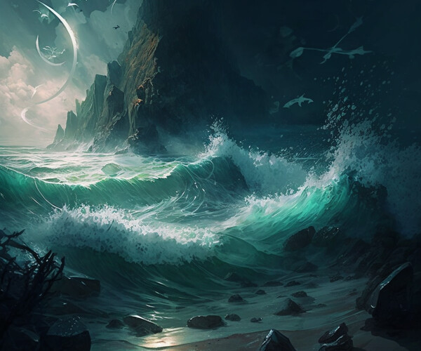 ArtStation - Tidal Tapestry: The Colorful Stories of the Sea 6 | Artworks