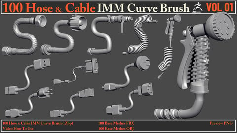 100 Hose & Cable IMM Curve Brush VOL01