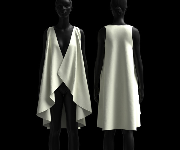 ArtStation - 13. Cape MODELS for female / Marvelous Designer / CLO 3D ...