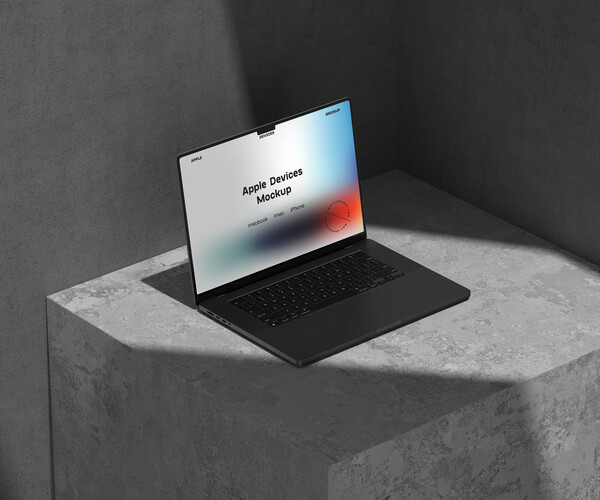 ArtStation - Macbook Scene Mockup 9 | Artworks