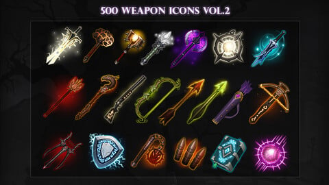 500 Weapon Icons vol.2