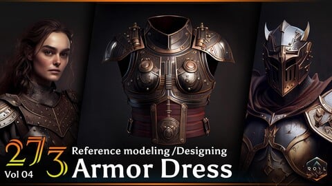 273 Armor Dress Reference modeling /Designing Vol 04