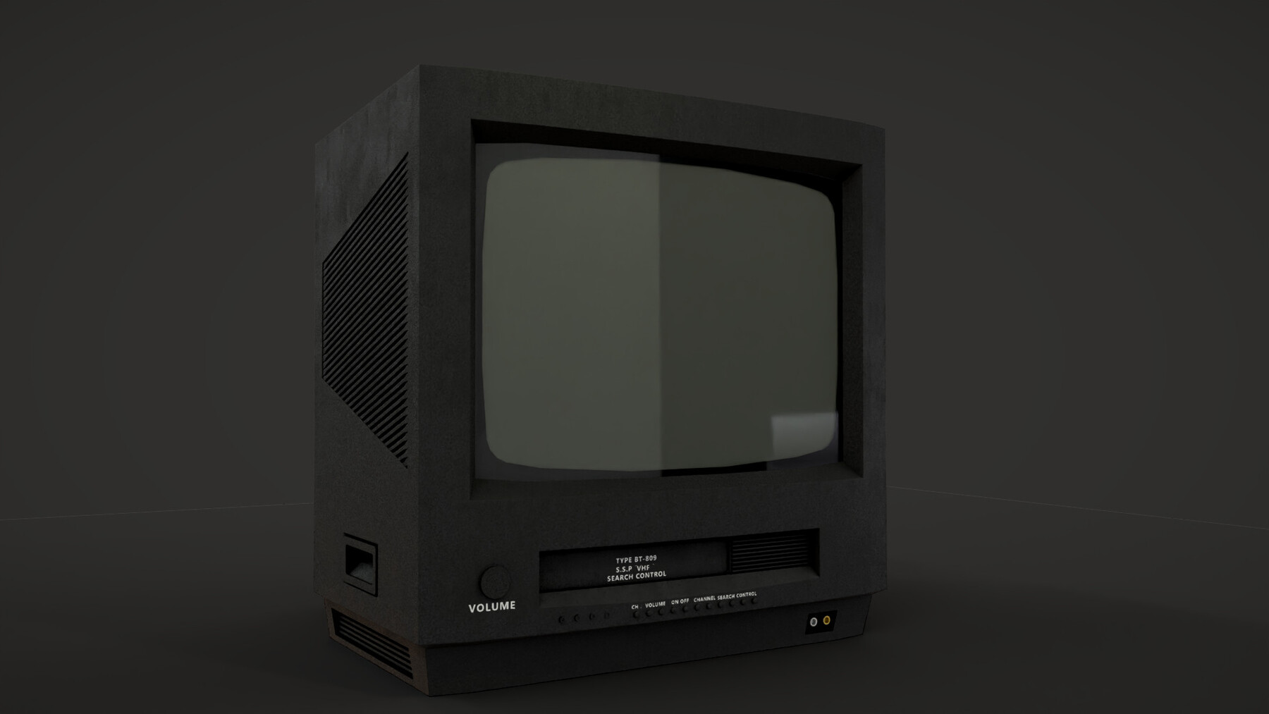 ArtStation old crt television set Game Assets