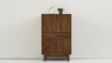 Baum wood living room cabinet