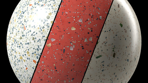 Terrazzo Materials 2- PBR 4K PNG By Sbsar