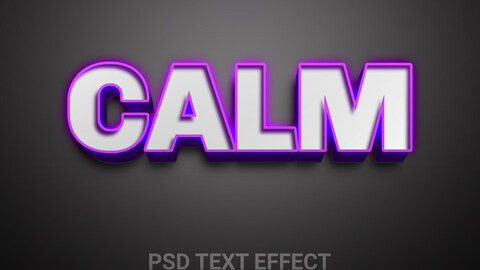 ArtStation - Clam PSD fully editable text effect. Layer style PSD ...