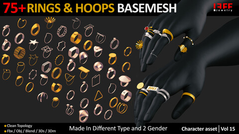 75+ RINGS AND HOOPS BASEMESH VOL 15