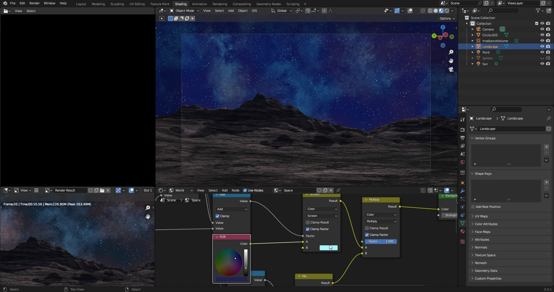 ArtStation - Procedural hdr scifi space texture in Blender_ fully ...