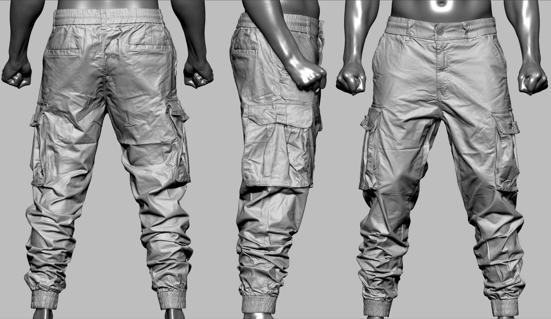 Artstation cargo pants 004 game assets