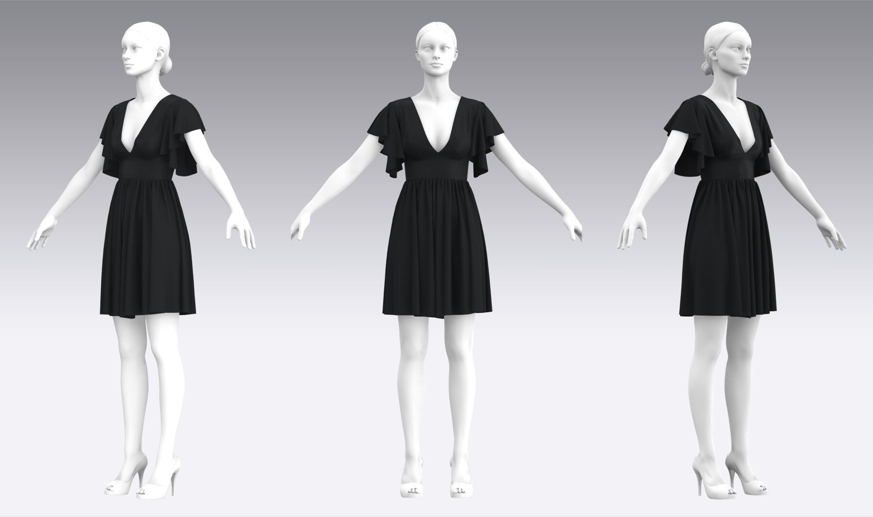 ArtStation - Dress Outfits MD CLO 3D ZPRJ ZPAC project files 3D model ...