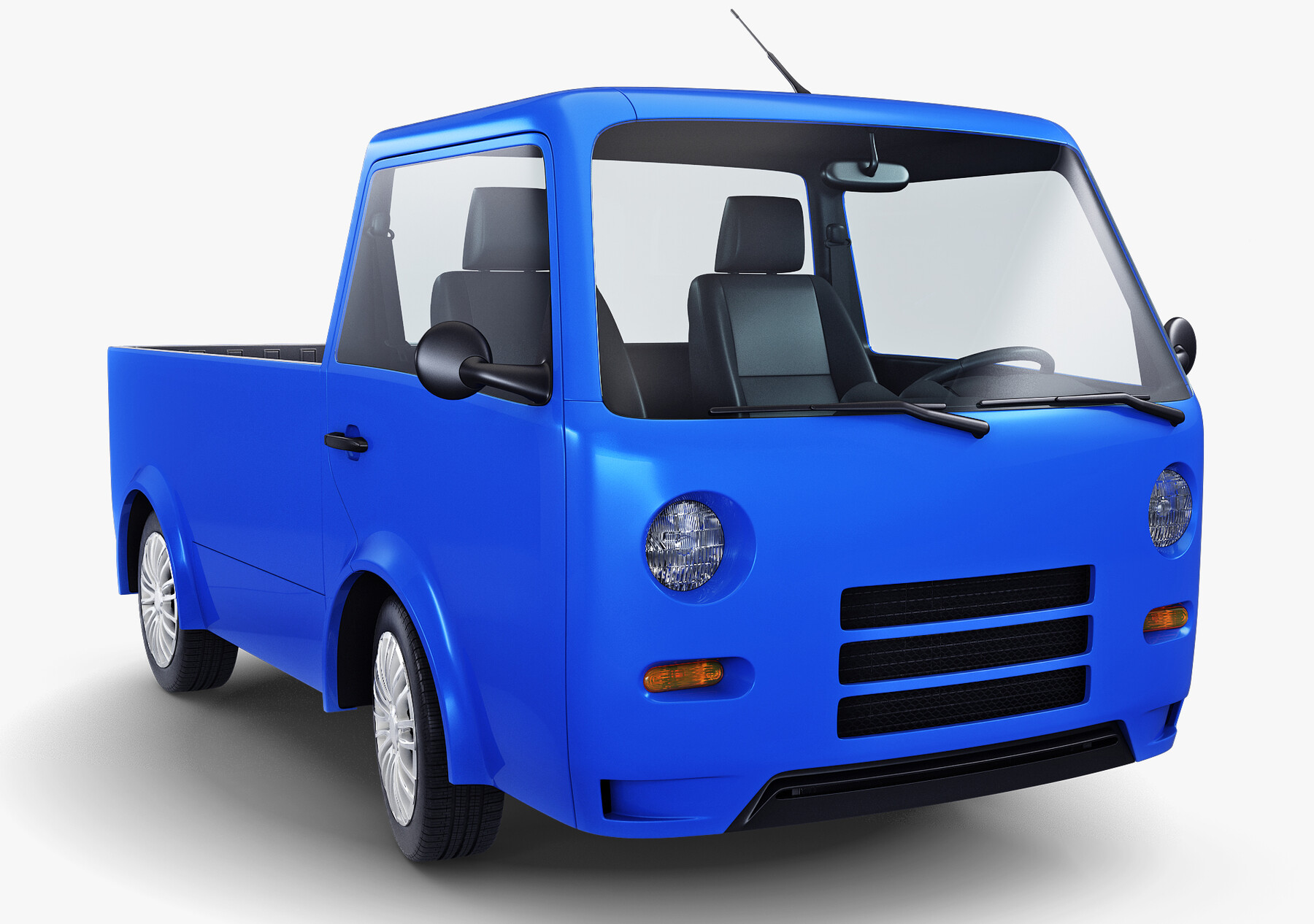 ArtStation - Kei Truck Concept Retro Style Blue | Resources