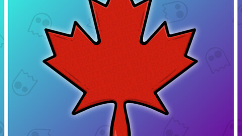 Twitch Emote: Maple Leaf Red
