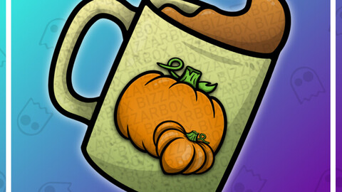 Twitch Emote: Coffee Mug Pumpkin Spice
