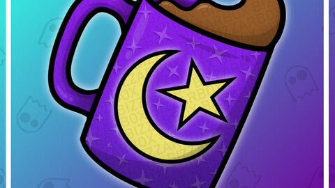 Twitch Emote: Star Moon Coffee Mug