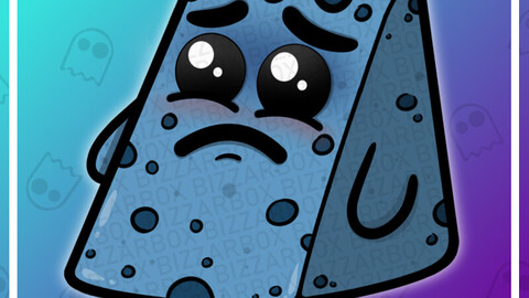 Twitch Emote: Sad Blue Cheese
