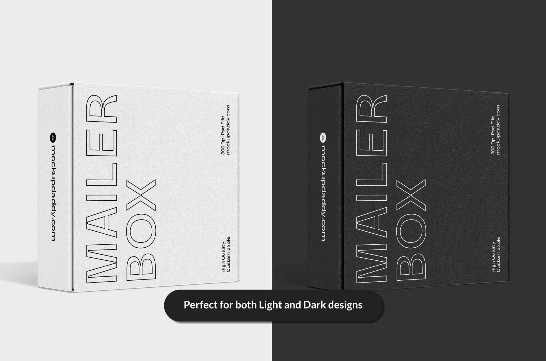 ArtStation Square Mailer Box Mockup Artworks