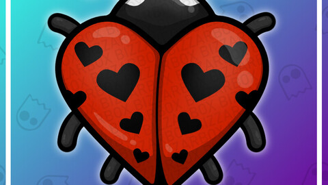 Twitch Emote: Ladybug Heart