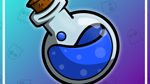 Twitch Emote: Blue Mana Potion
