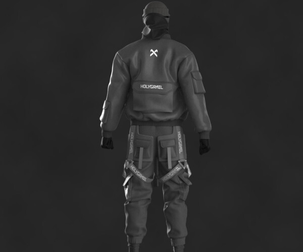 ArtStation - Techwear Male OBJ mtl FBX ZPRJ | Game Assets