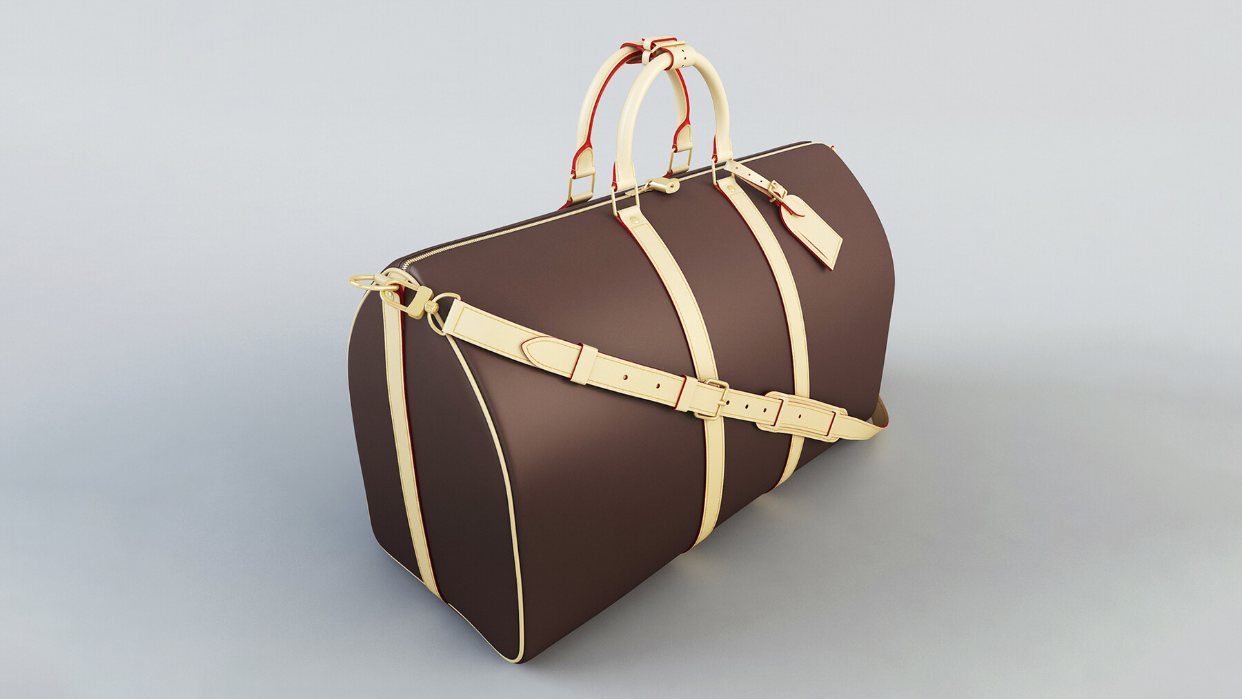 Louis Vuitton Monogram Keepall Bandouliere 55 3D model