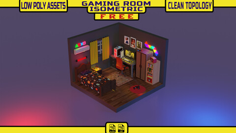 ISOMETRIC GAMING ROOM