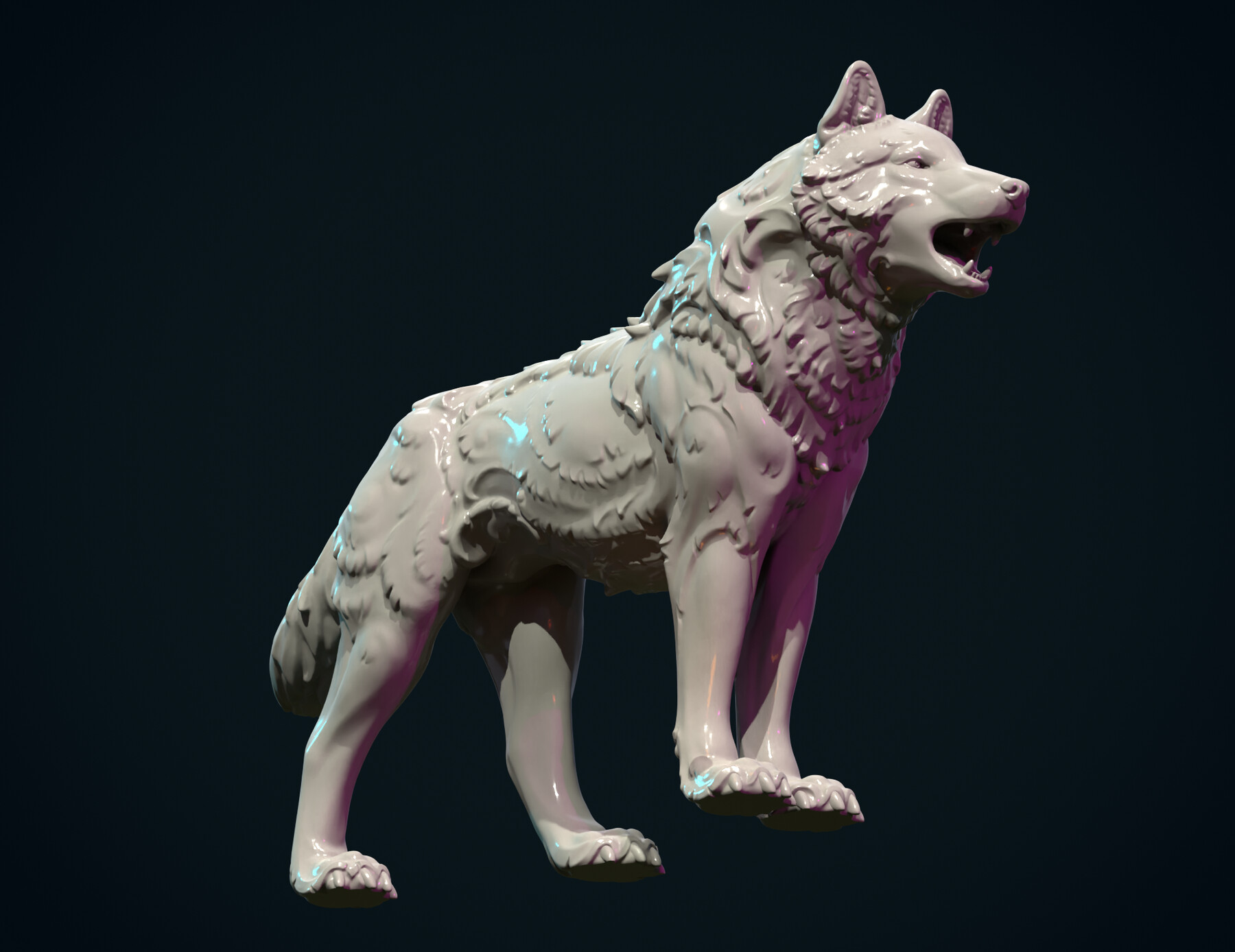 ArtStation - Wolf sculpture | Resources