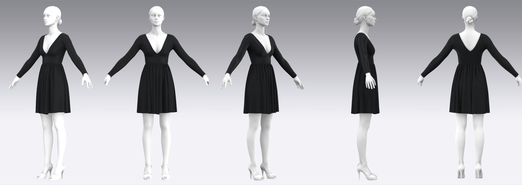 ArtStation - Dress Outfits MD CLO 3D ZPRJ ZPAC project files 3D model ...