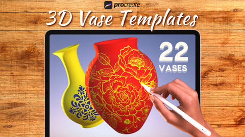 Vases 3d Models For Procreate ( 22 Models )