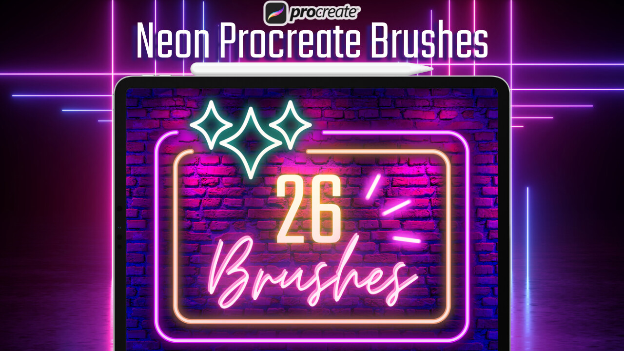 ArtStation Procreate Neon Brushes ( Procreate Brush Set ) Brushes