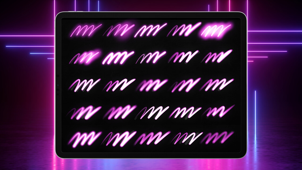 ArtStation Procreate Neon Brushes ( Procreate Brush Set ) Brushes