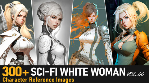 Sci-fi White Woman VOL.06|4K Reference Images