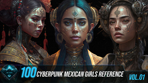 100 Cyberpunk Mexican Girls