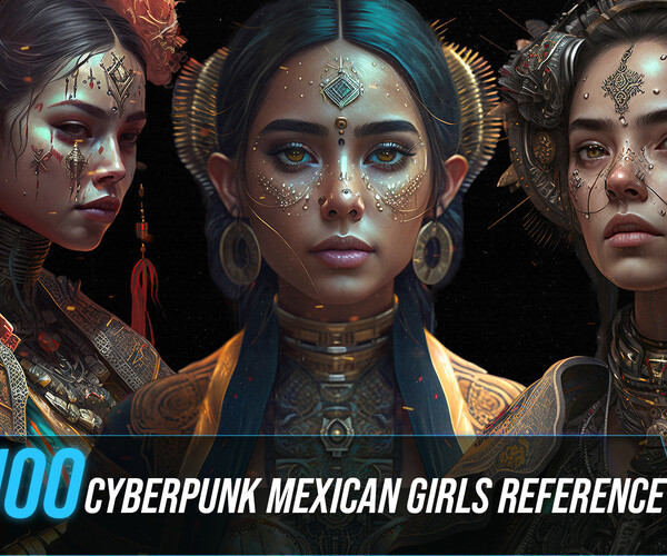 ArtStation - 100 Cyberpunk Mexican Girls | Artworks