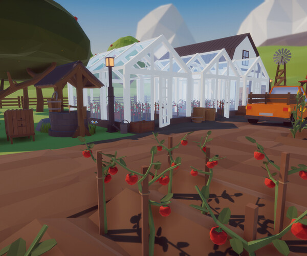 ArtStation - Low Poly Farm Pack - Asset for Unity 3D, Map and Models ...