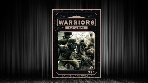 Photoshop NFT Trading Card design V2