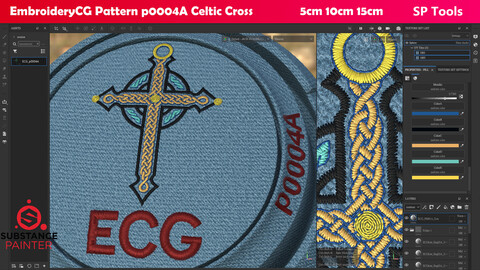 EmbroideryCG Pattern p0004A Celtic Cross