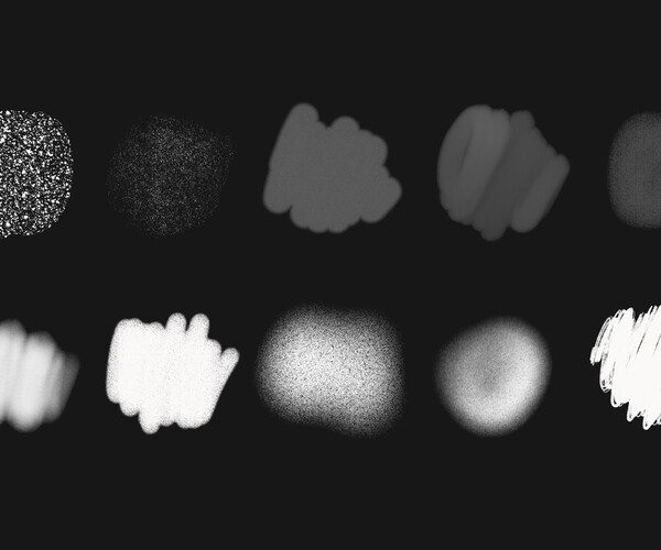 ArtStation - 950+ Textures Procreate Brushes | Brushes