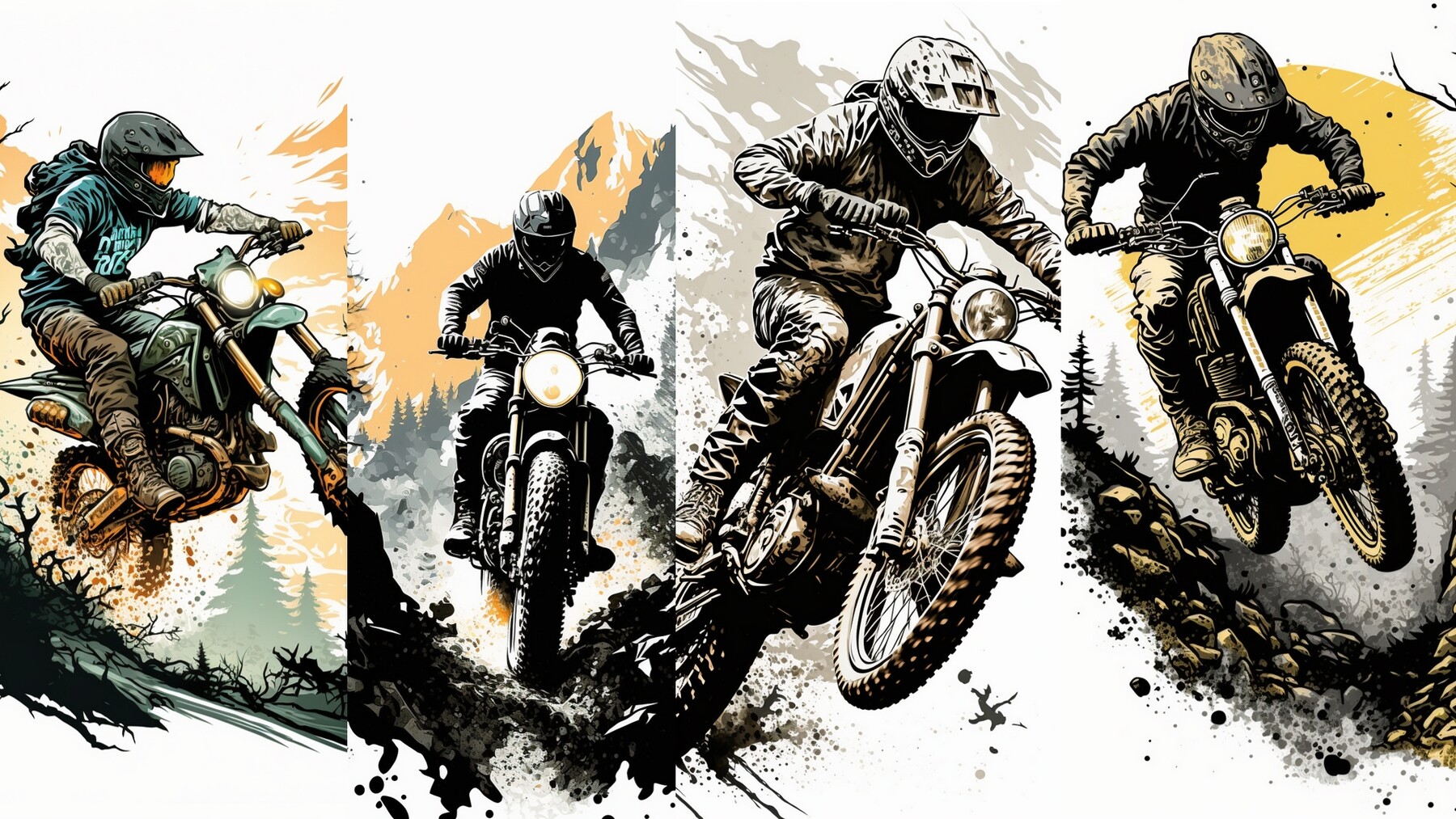 ArtStation Stunt Bikers The Thrills of Two Wheels Biker