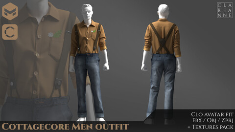 Cottagecore Men outfit