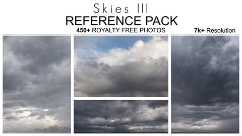 Reference Pack - Skies III - 450+ Royalty Free Photos