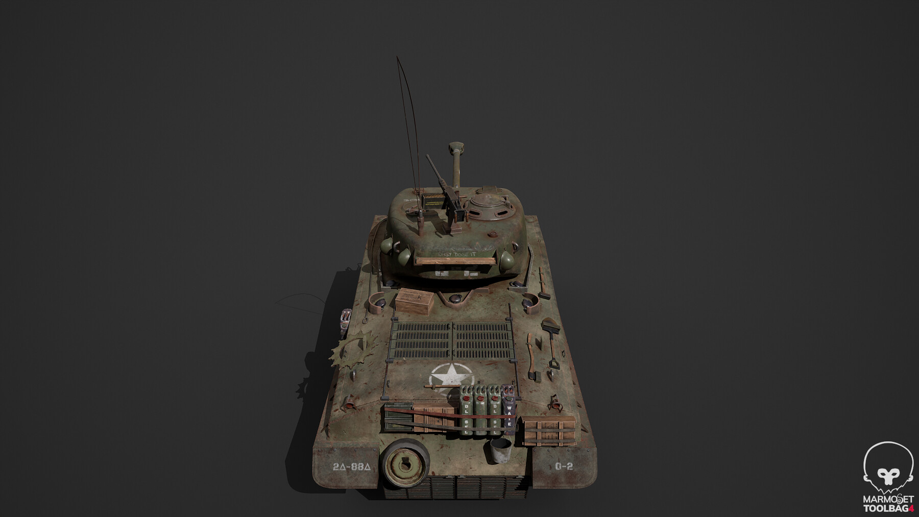 ArtStation - M4A3E8 tank | Game Assets