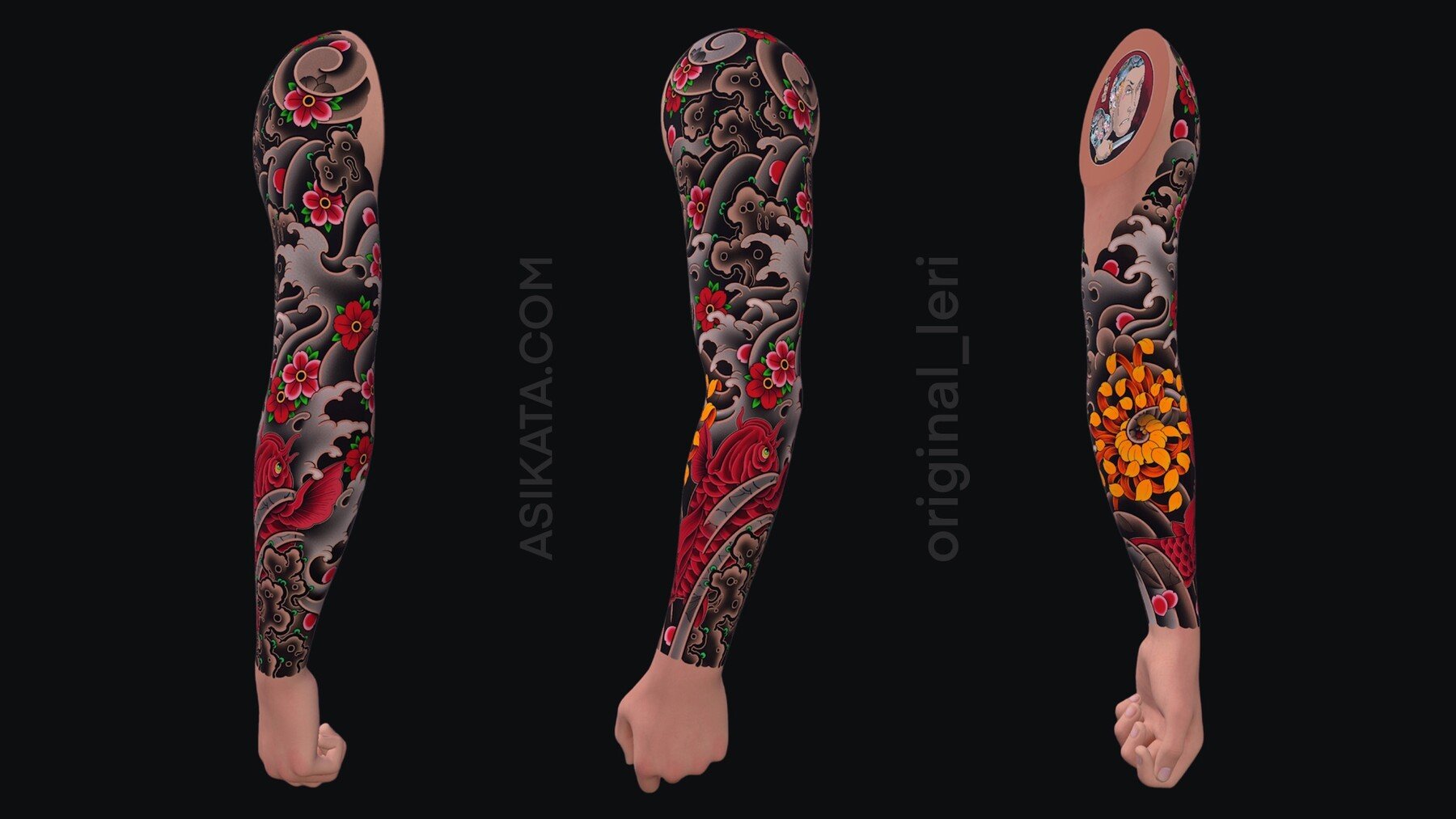 ArtStation - Epic Red Koi Sleeve | Artworks